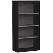 MONARCH SPECIALTIES Bookshelf, Bookcase, Etagere, 5 Tier, 48"H, Office, Bedroom, Laminate, Black, Grey, Contemporary I 7407